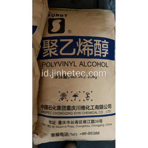 Bahan polimer resin chuanwei pva untuk lem tekstil